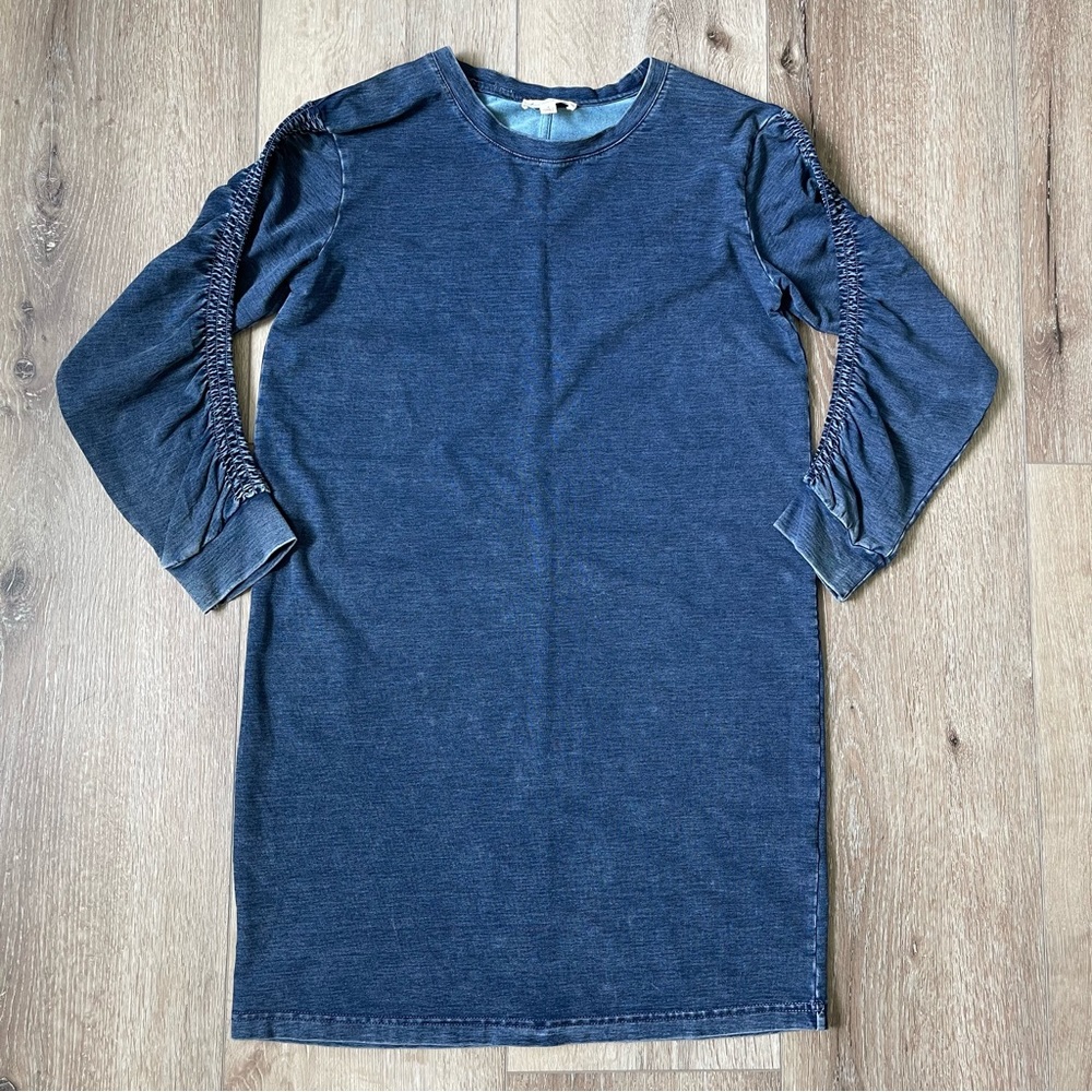 JANE AND DELANCEY Blue Denim Mini Dress Size Small